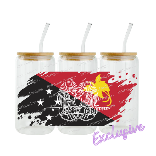Papua New Guinea | 16oz UV DTF Exclusive | #984