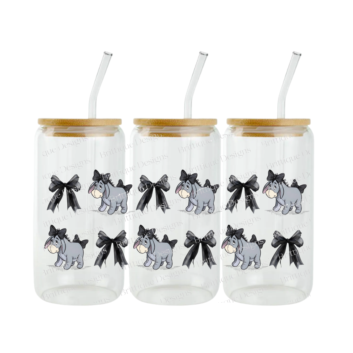E3y0re & Bows| 16oz Double Sided UV DTF | #453
