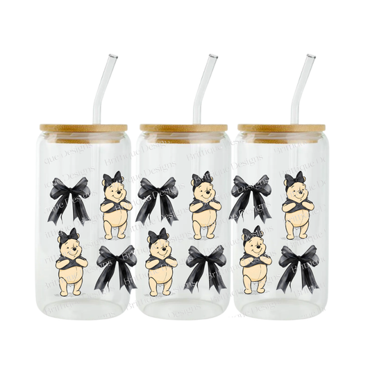 P00h & Bows | 16oz Double Sided UV DTF | #450