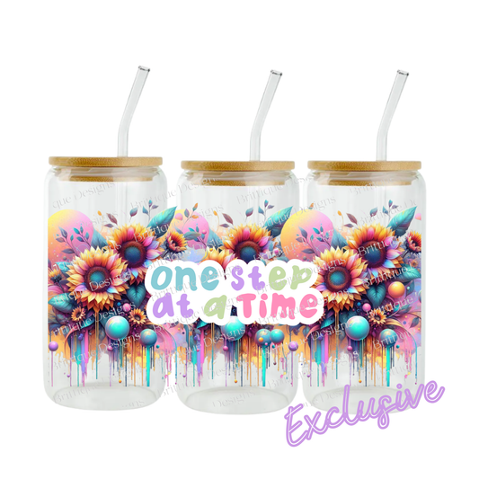 One Step At A Time | 16oz UV DTF Exclusive