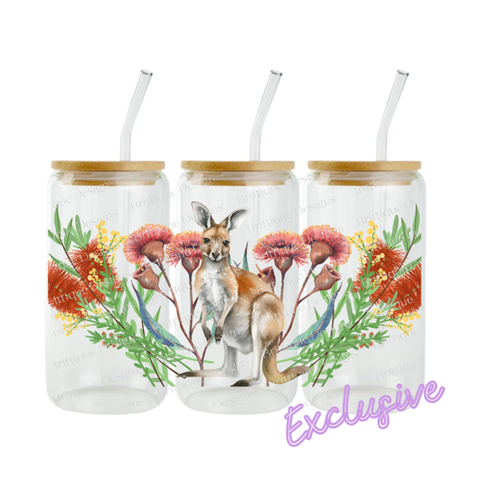 Native Kangaroo | 16oz UV DTF Exclusive