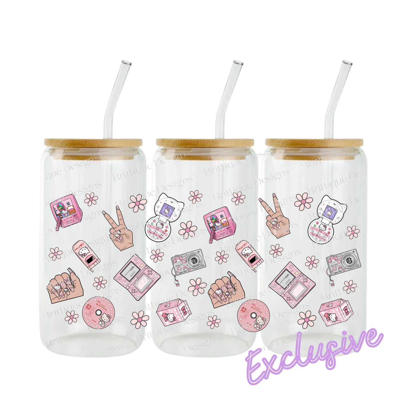 Peace & Kitty | 16oz UV DTF Exclusive | #1000