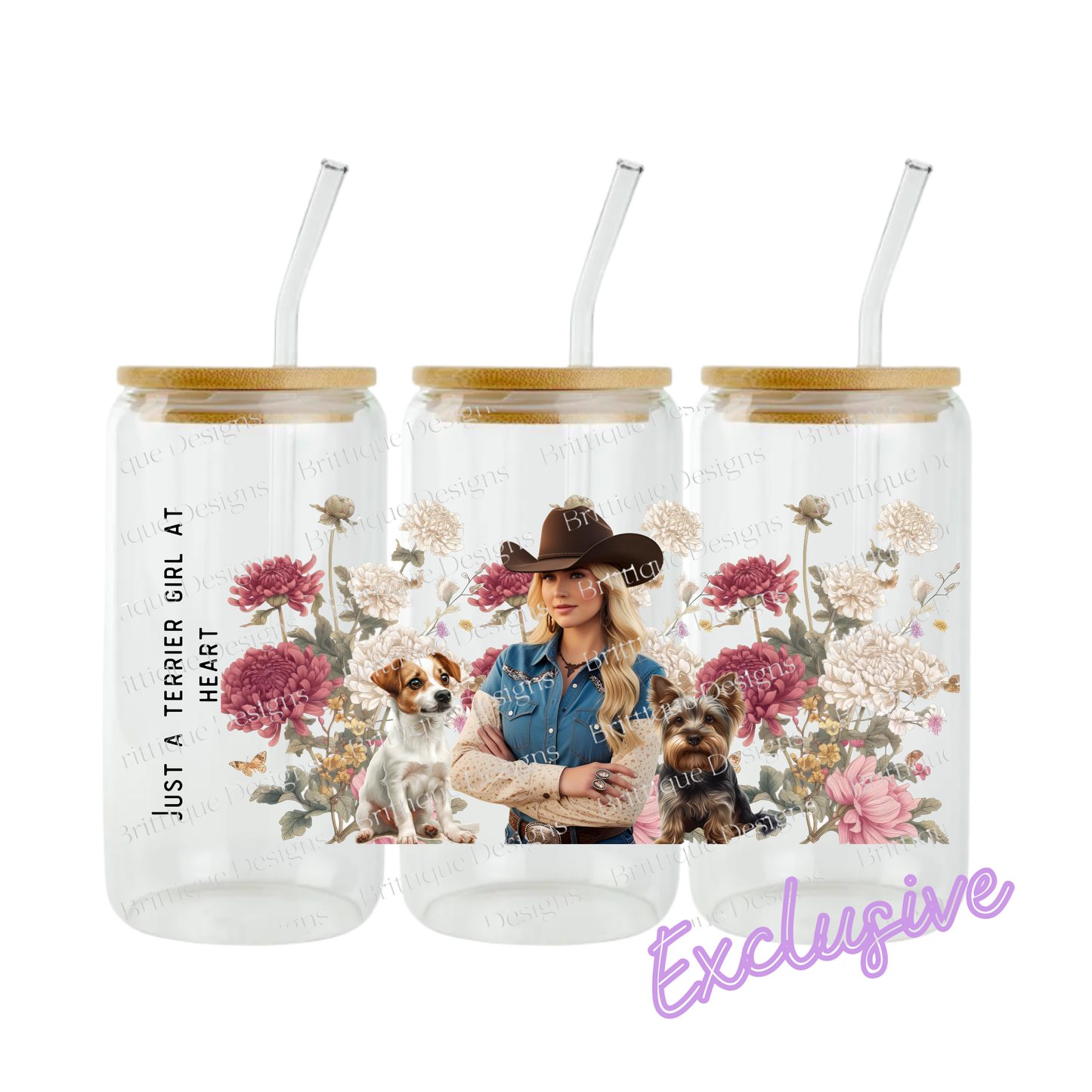 Terrier Girl | 16oz UV DTF Exclusive