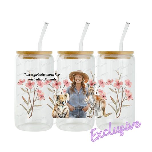 Aussie Animal Girl | 16oz UV DTF Exclusive