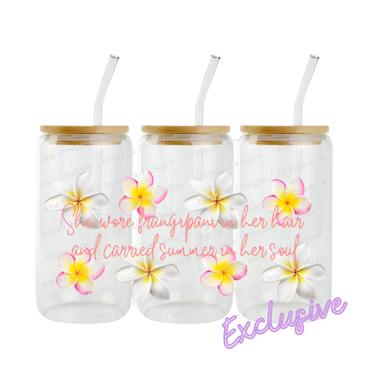 Frangipani | 16oz UV DTF Exclusive