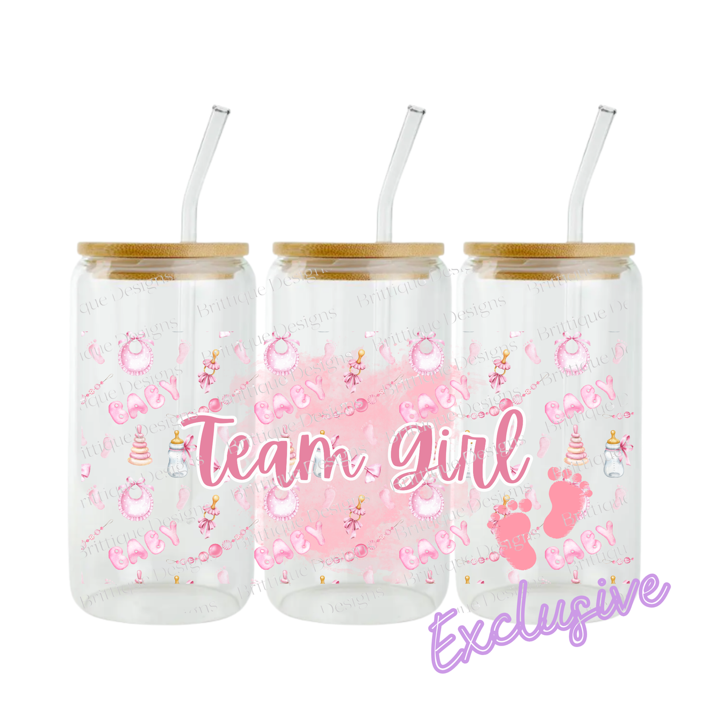 Team Girl | 16oz UV DTF Exclusive