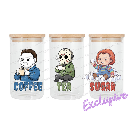 Cartoon Horror | Canister | 16oz UV DTF Exclusive
