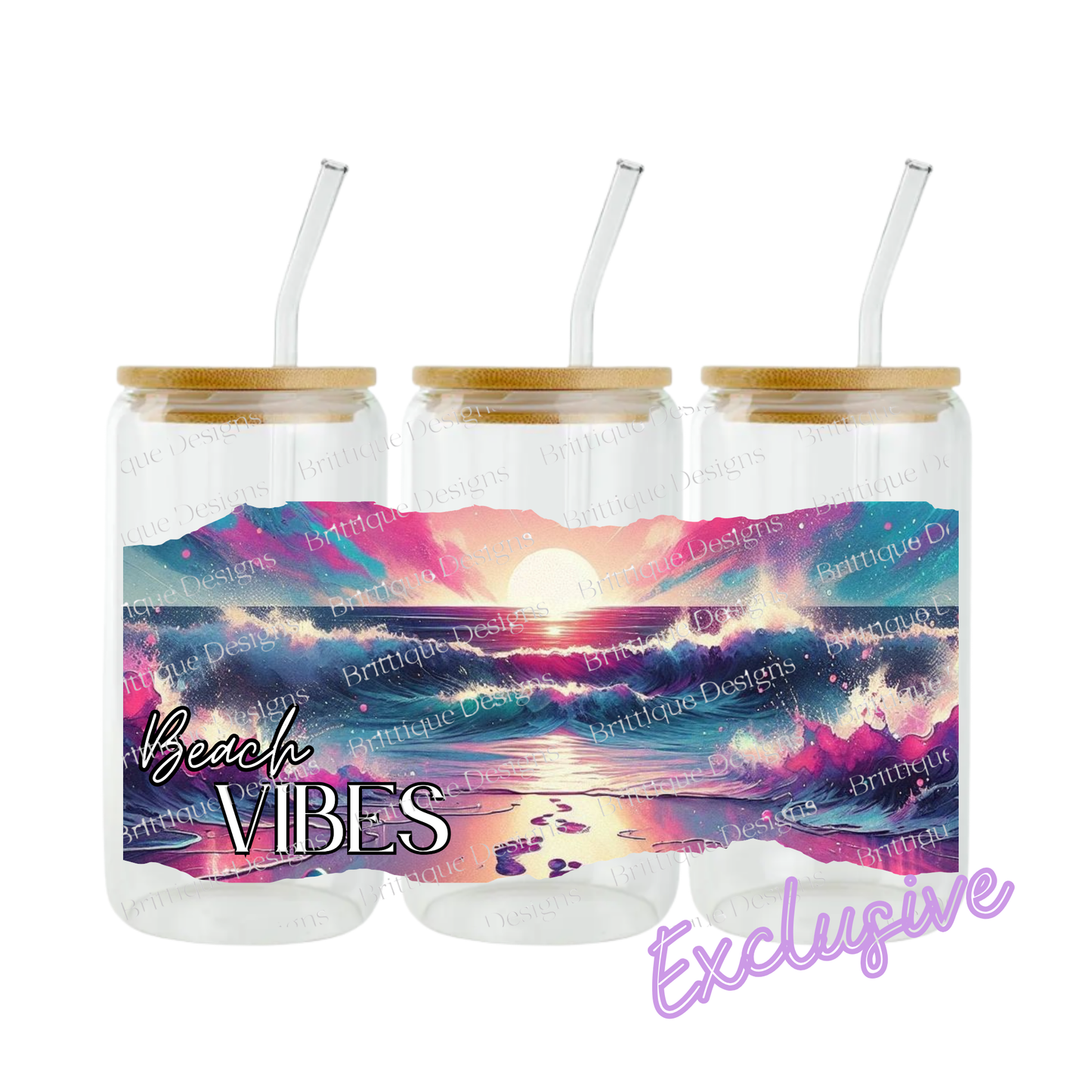 Beach Vibes | 16oz UV DTF Exclusive