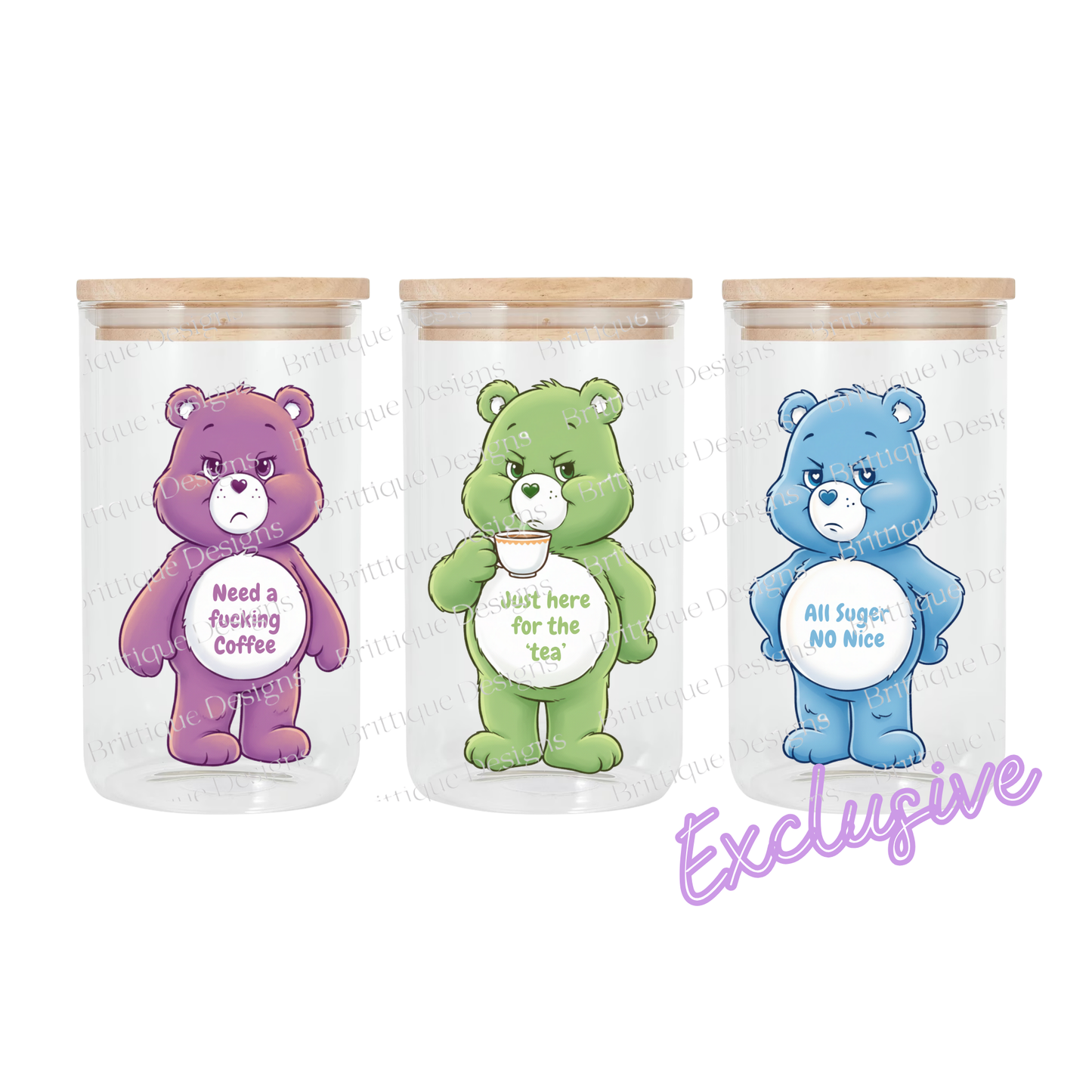 Swear Bears | Canister | 16oz UV DTF Exclusive