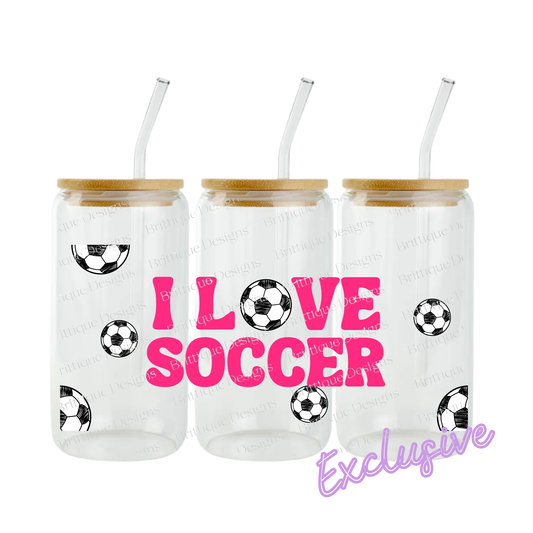 Soccer Pink | 16oz UV DTF Exclusive | #1007