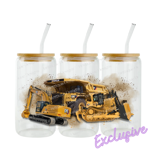 CAT Construction | 16oz UV DTF Exclusive