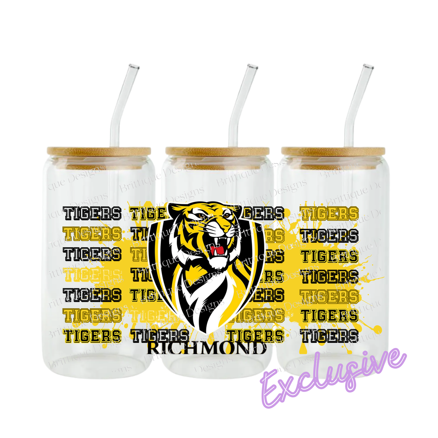 Richmond Tigers | AFL Football | 16oz UV DTF Exclusive