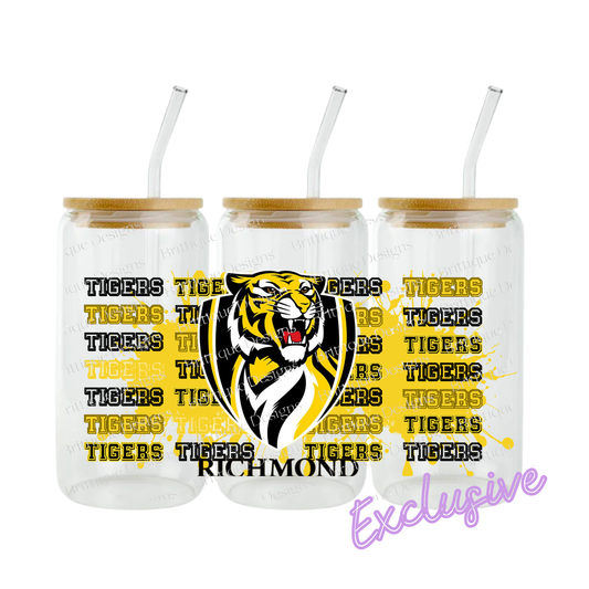 Richmond Tigers | AFL Football | 16oz UV DTF Exclusive