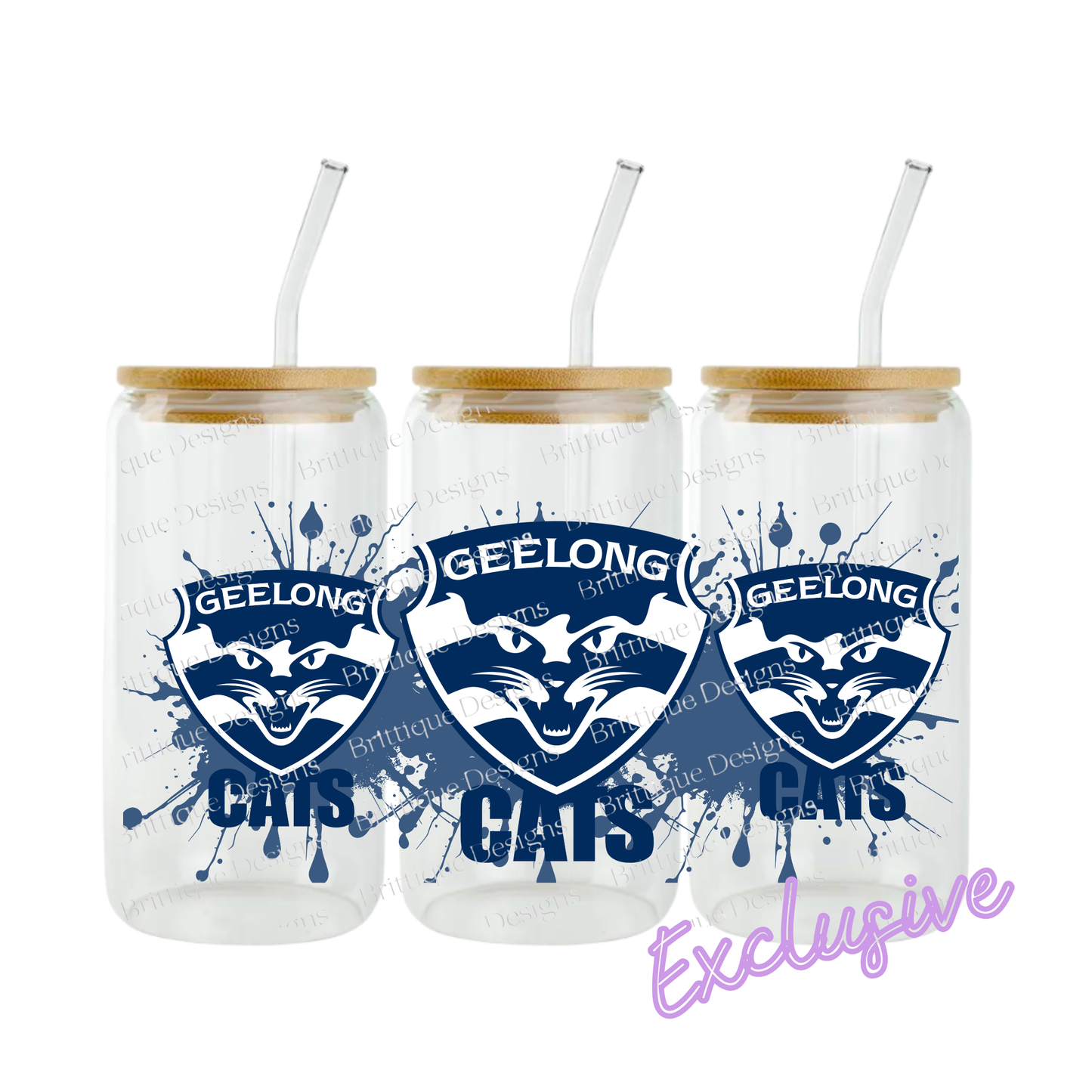 Geelong Cats | AFL Football | 16oz UV DTF Exclusive