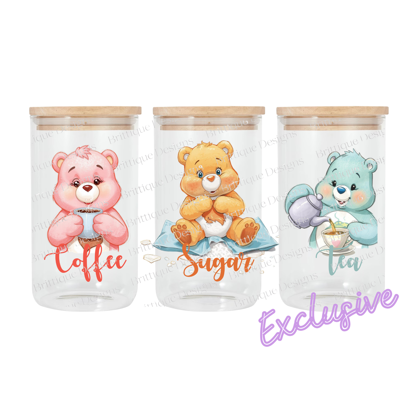 C4re B3ars | Canister | 16oz UV DTF Exclusive