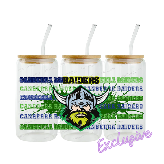 Canberra Raiders | NRL Football | 16oz UV DTF Exclusive