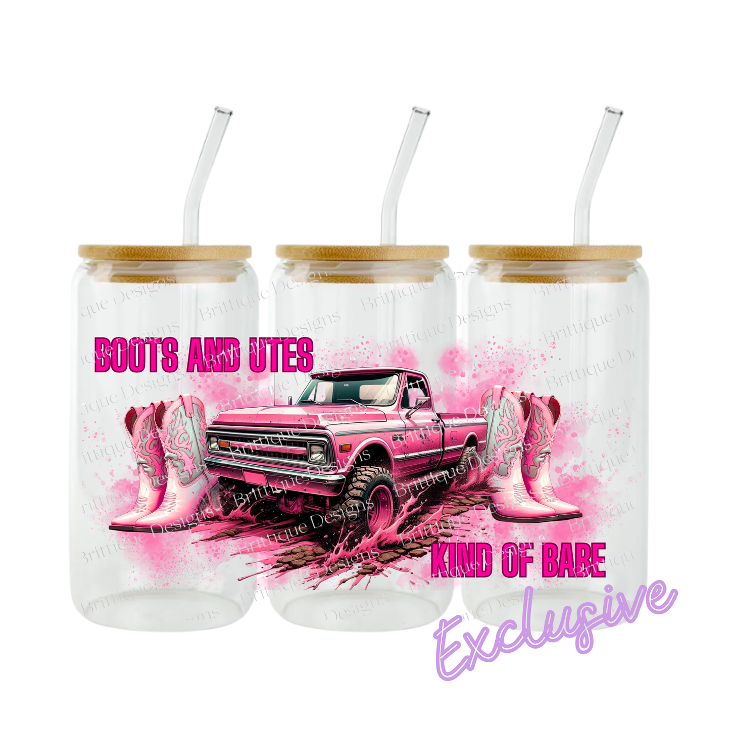 Boots & Utes | 16oz UV DTF Exclusive