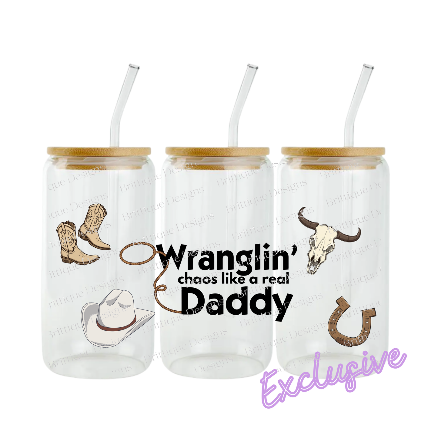 Wrangling Chaos | 16oz UV DTF Exclusive | #1013
