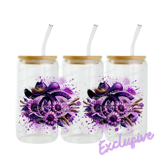 Purple Ch4n3l x2 | 16oz UV DTF Exclusive