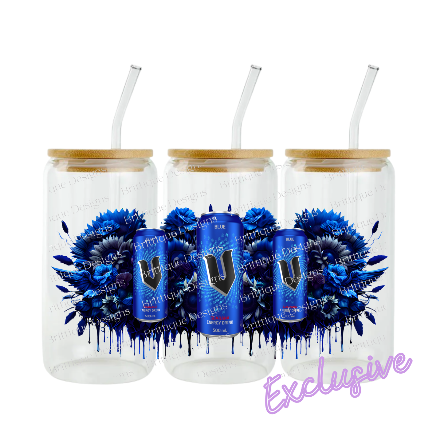 Blue V | 16oz UV DTF Exclusive