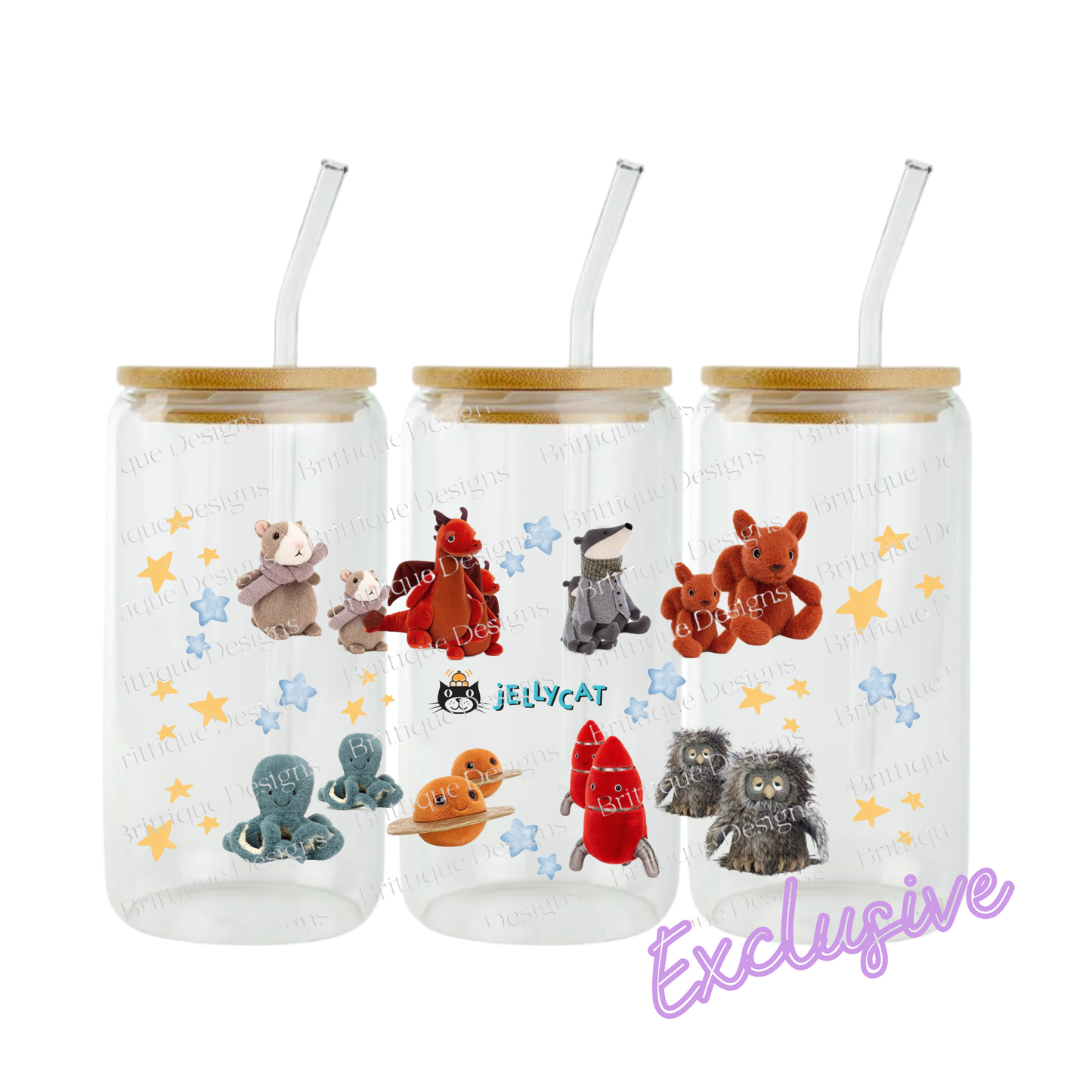 Jelly Cat Friends | 16oz UV DTF Exclusive