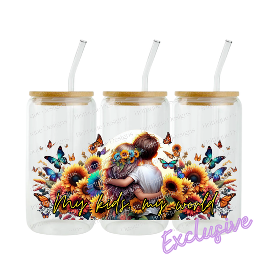 My kids, my world | 16oz UV DTF Exclusive