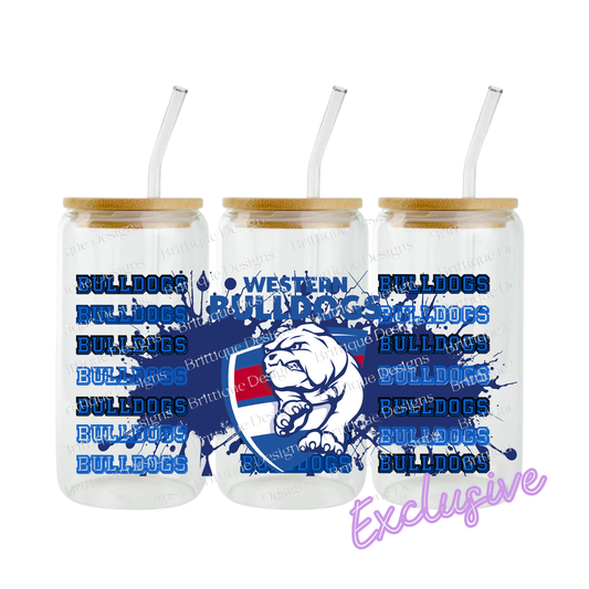 Western Bulldogs | AFL Football | 16oz UV DTF Exclusive