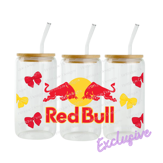 Red Bull - Bows V2 | 16oz UV DTF Exclusive