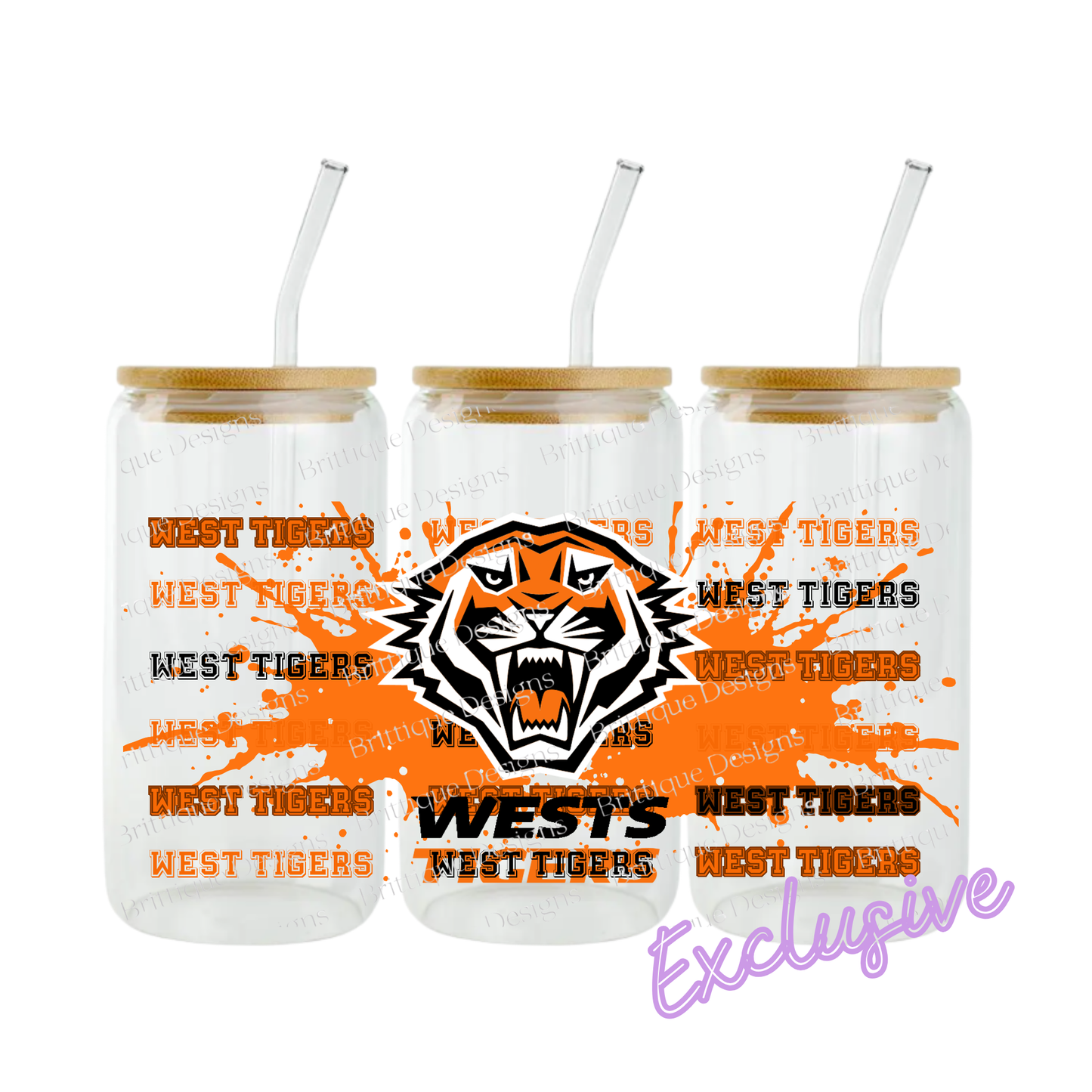 West Tigers | NRL Football | 16oz UV DTF Exclusive