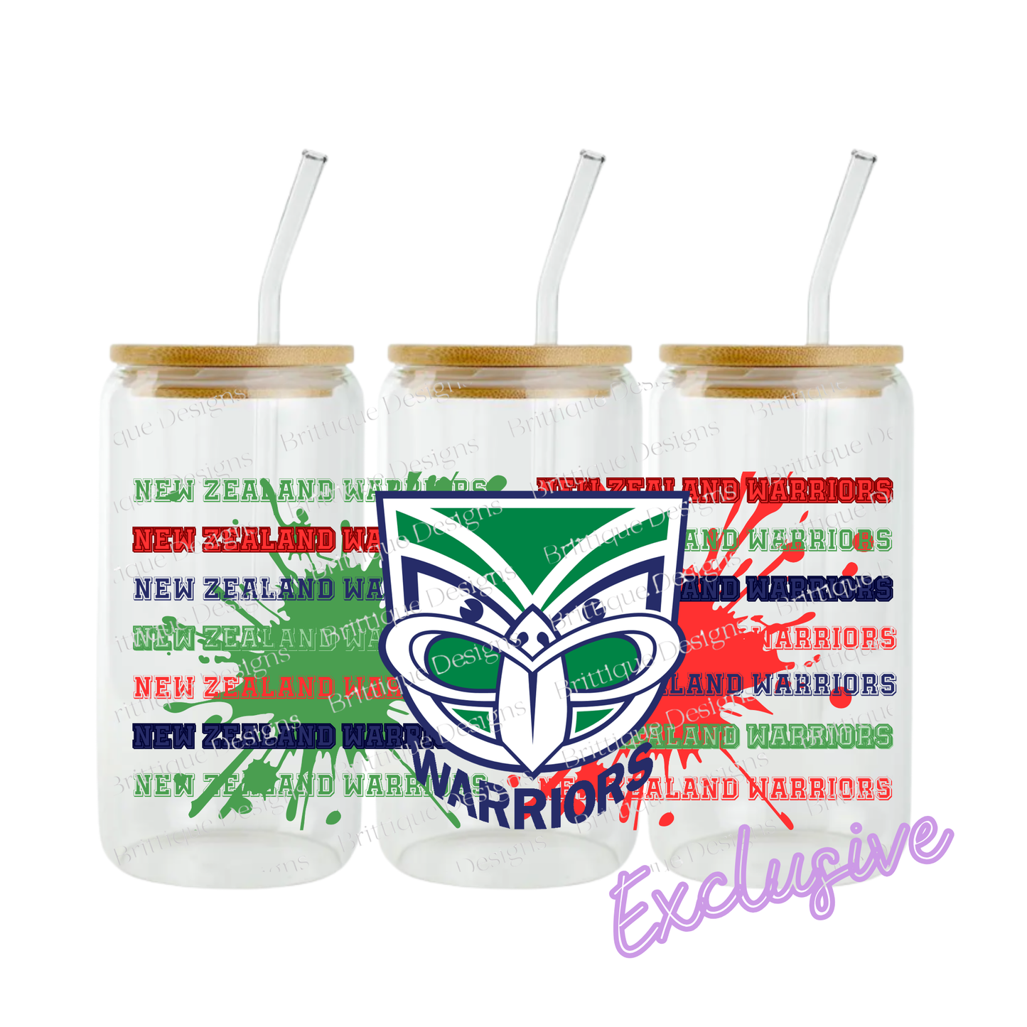 Warriors | NRL Football | 16oz UV DTF Exclusive