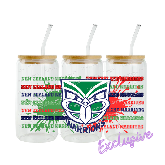 Warriors | NRL Football | 16oz UV DTF Exclusive