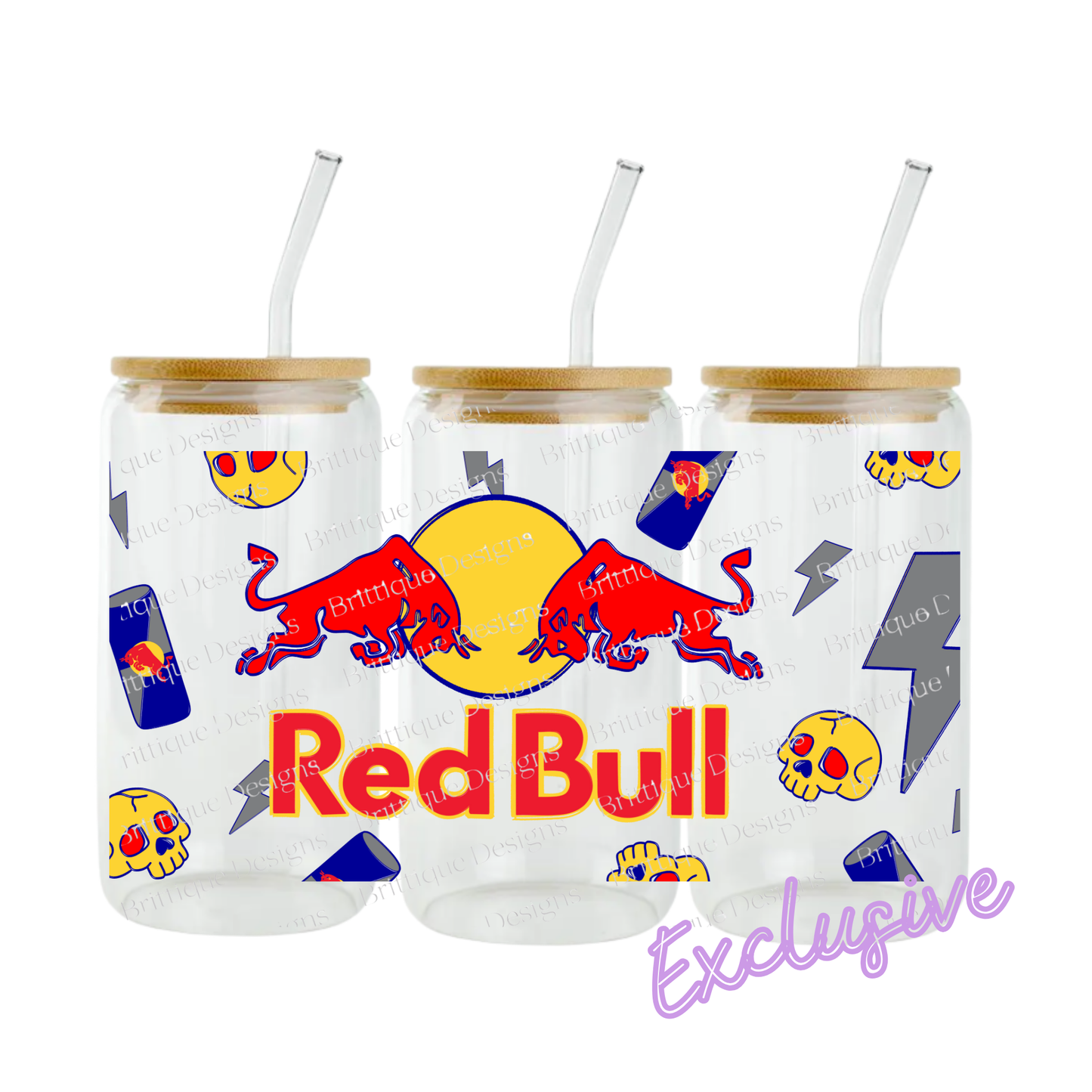 Red Bull - Skulls | 16oz UV DTF Exclusive