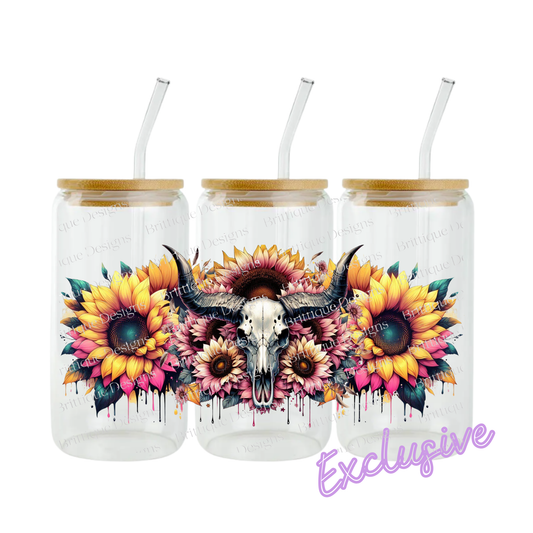 Rustic Horned Beauty | 16oz UV DTF Exclusive