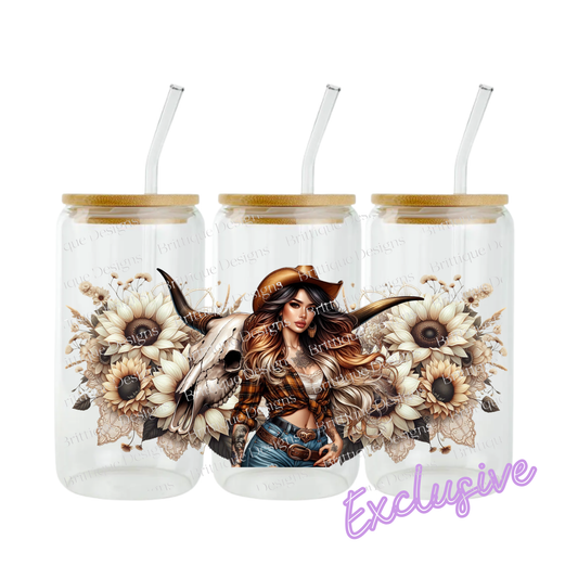 Cowgirl Attitude | 16oz UV DTF Exclusive