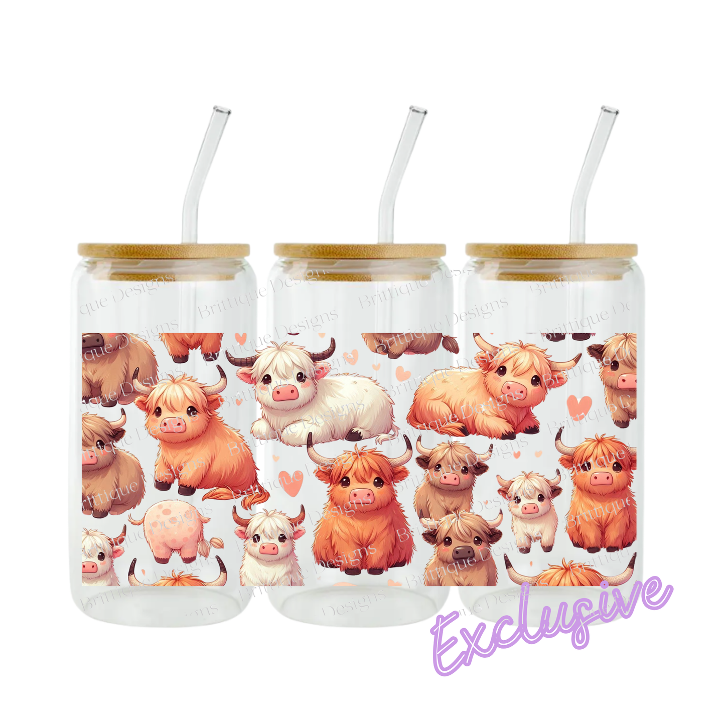 Highland Hearts | 16oz UV DTF Exclusive