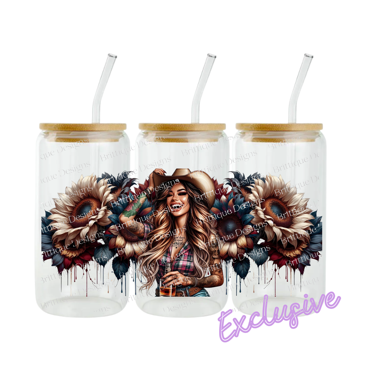 Cowgirl Smile | 16oz UV DTF Exclusive