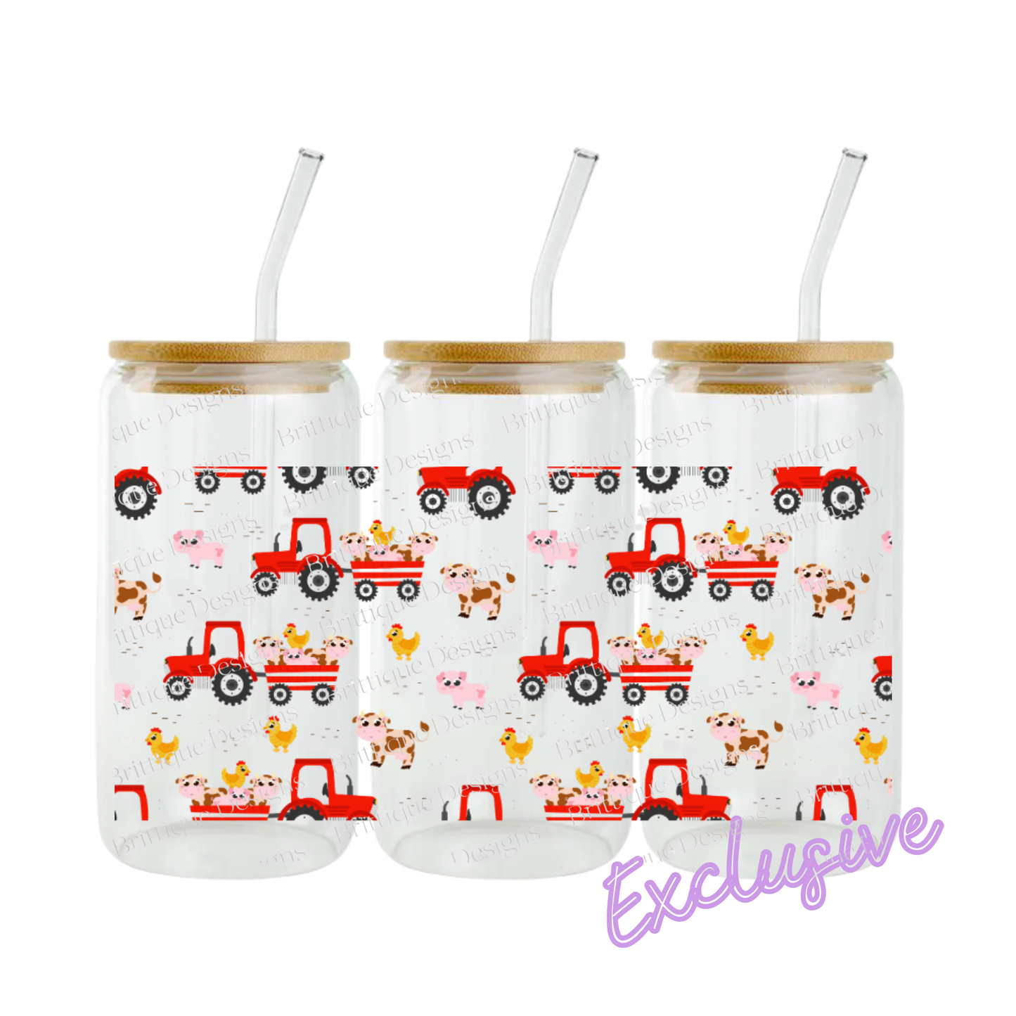 Tractor Friends | 16oz UV DTF Exclusive