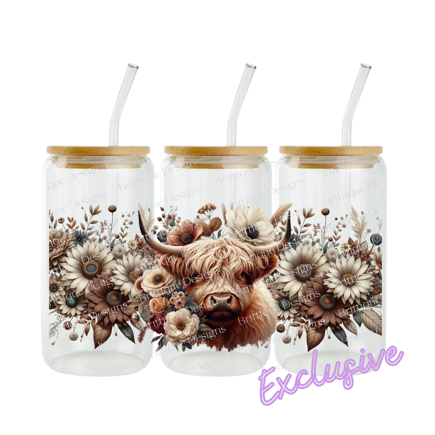 Cow & Bloom | 16oz UV DTF Exclusive