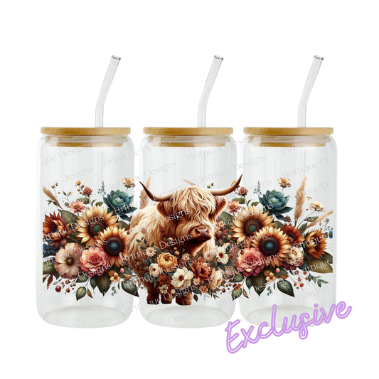 Boho Highland | 16oz UV DTF Exclusive