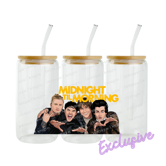 M1dn1ght T1l M0rning | 16oz UV DTF Exclusive | #989