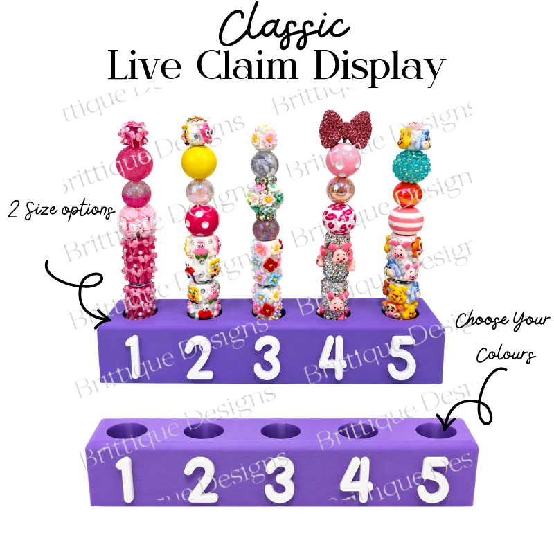Live Sale Beaded Pen Claim Display