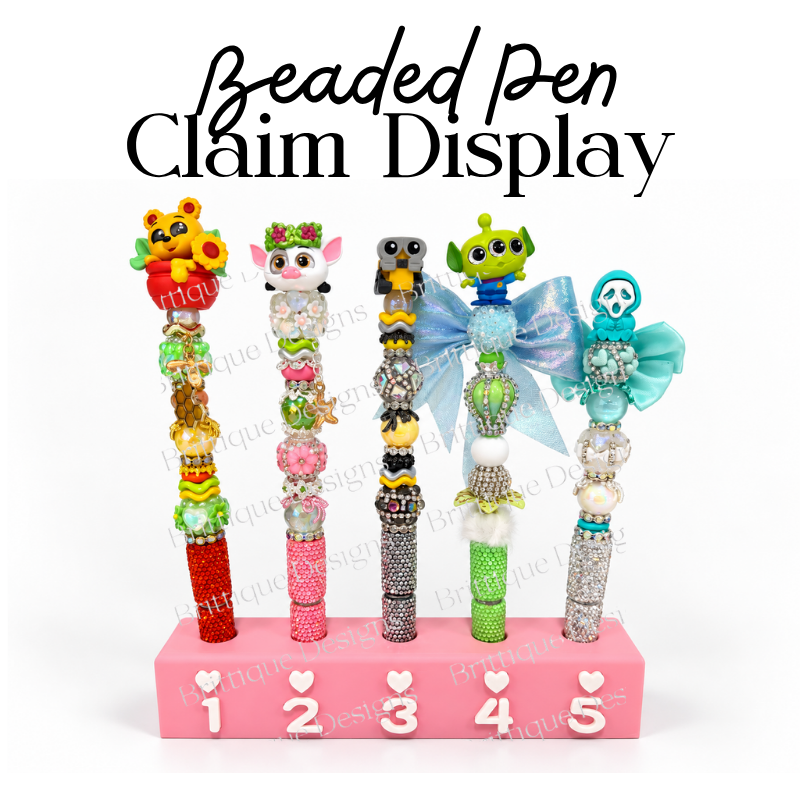 Live Sale Beaded Pen Claim Display