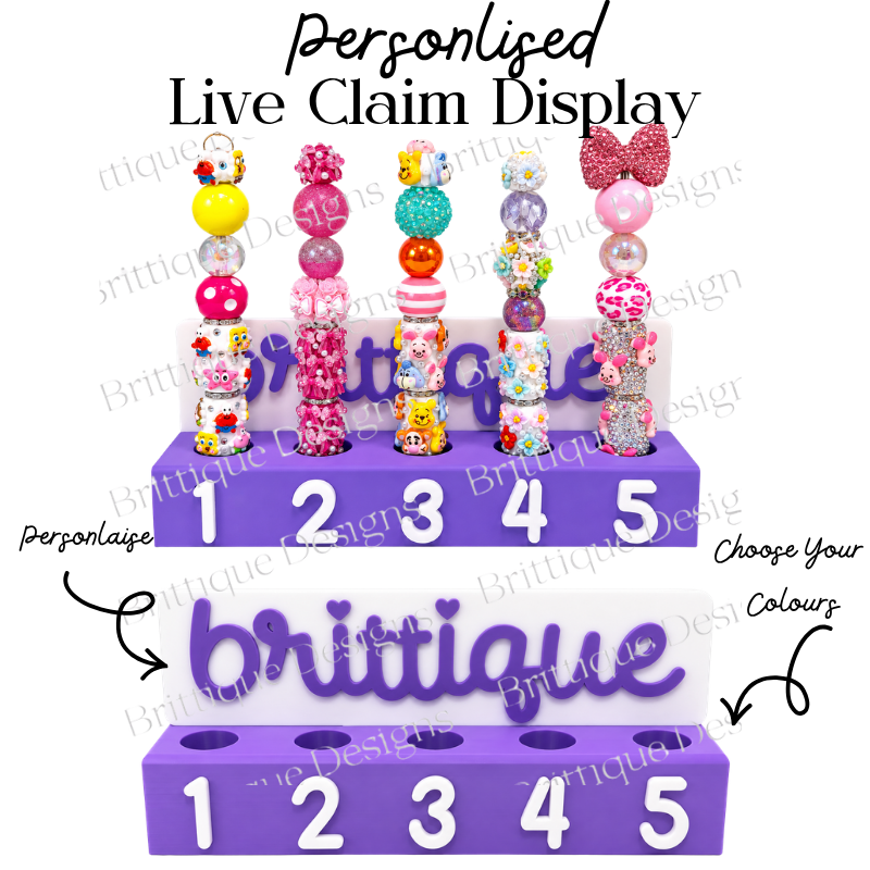 Live Sale Beaded Pen Claim Display