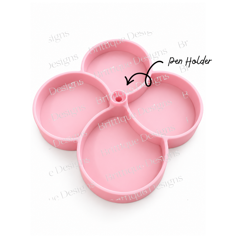 Pen Making Bead Tray | 4 Sections with Centre Pen Holder