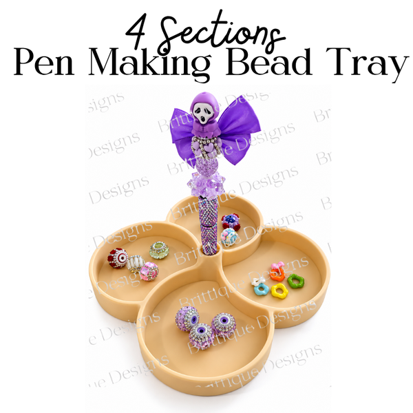 Pen Making Bead Tray | 4 Sections with Centre Pen Holder