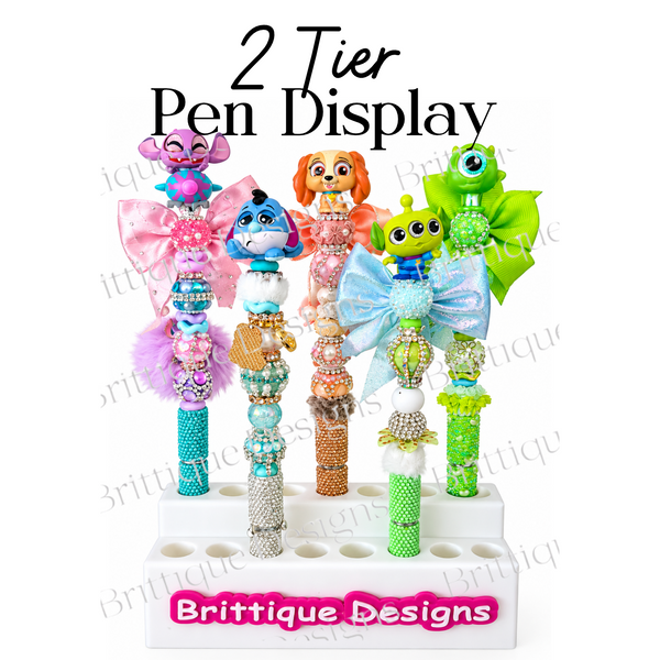 Personalised 2 Tier Pen Display Holder