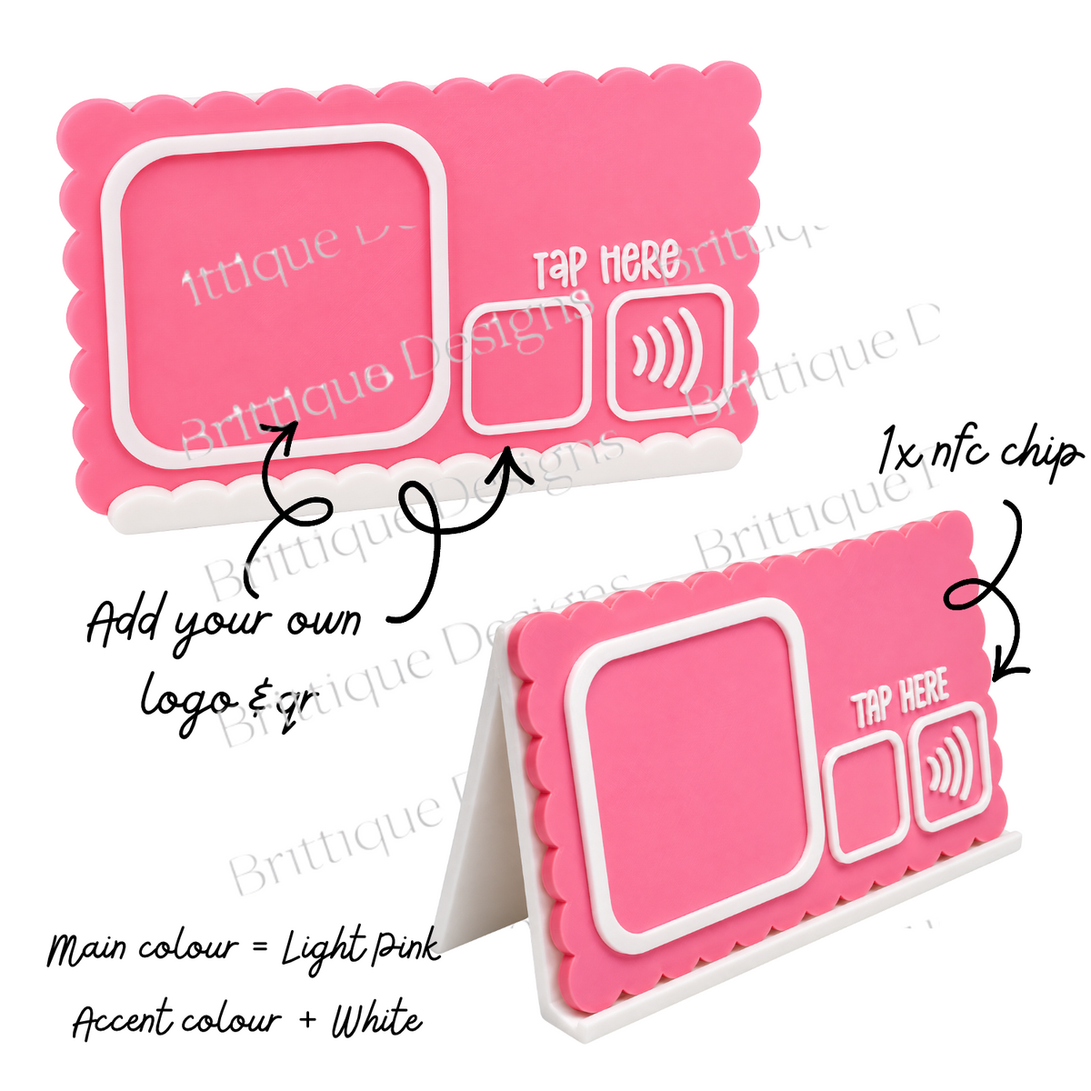 3D Printed NFC Business Stands & Business Card Holders