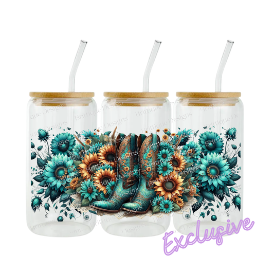 Booted Blossom | 16oz UV DTF Exclusive