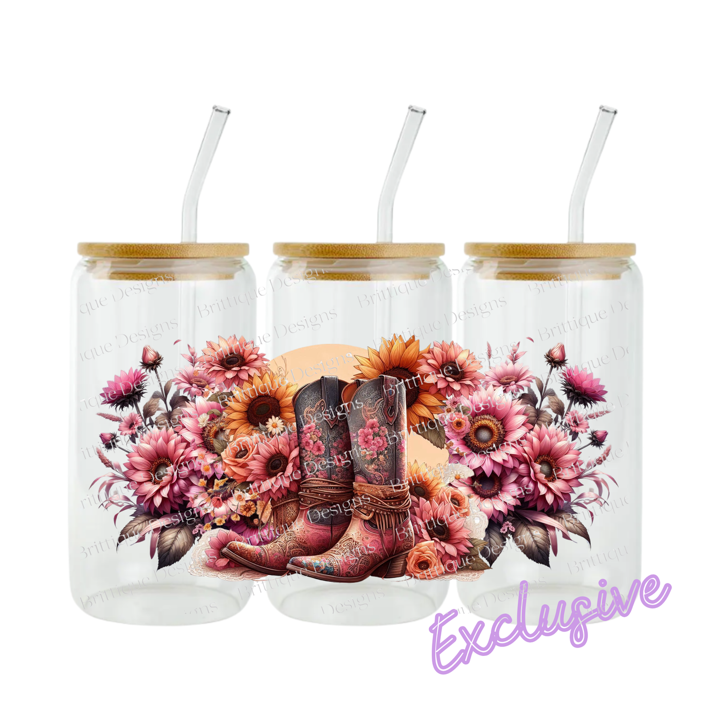 Floral Footprints | 16oz UV DTF Exclusive