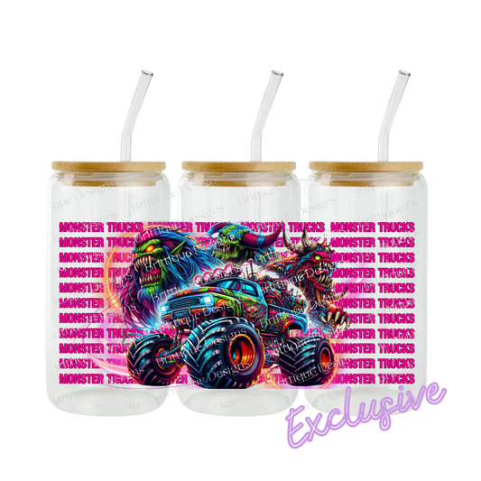 Monster Trucks | 16oz UV DTF Exclusive